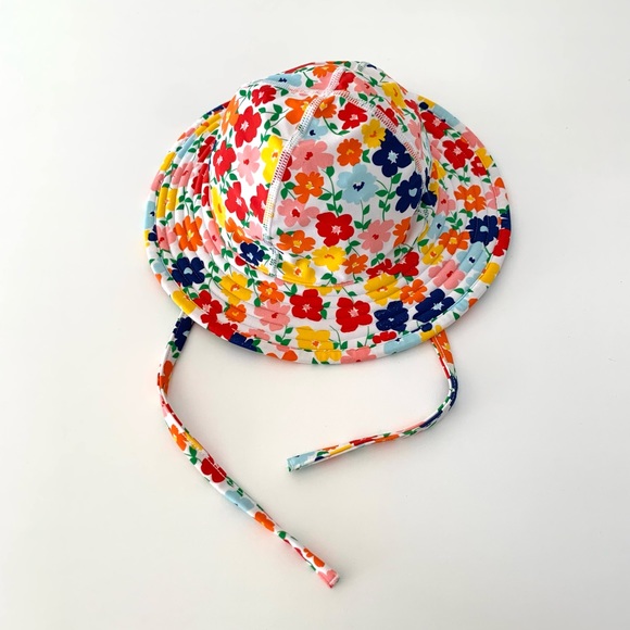 Hanna Andersson Floral Sunblock Swim Hat Size XS - Picture 1 of 3